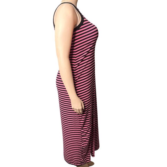 Torrid Maxi Form Fitting Dress Size 1X in Pink and Black - Picture 3 of 9